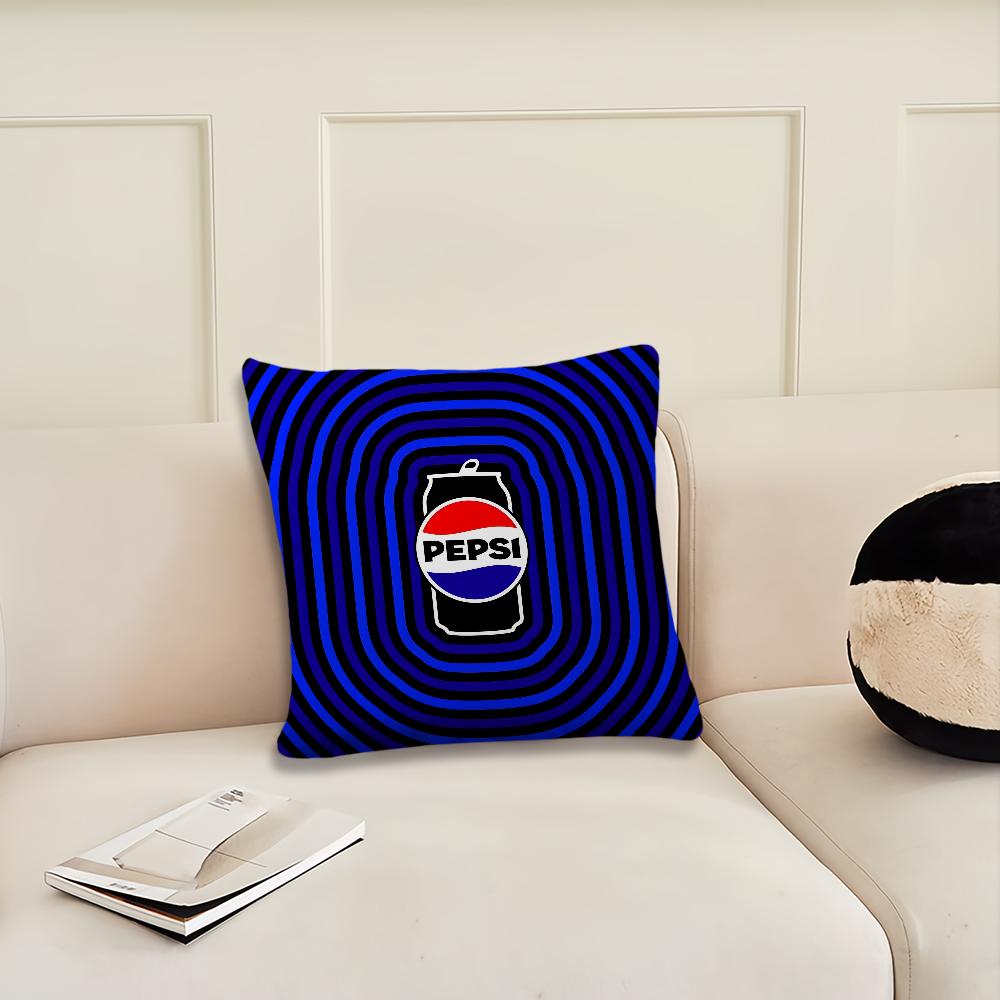 Kissenbezug Living Logo Zimmer Kopfteil Büro Blaues Kissen Schlafzimmer Lustiges Kissen Sofa Nickerchenzeit P-Pepsi Kissenbezug