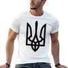 Tryzub (czarny) T-shirt Casual Luźny Krótki Rękaw T-shirt