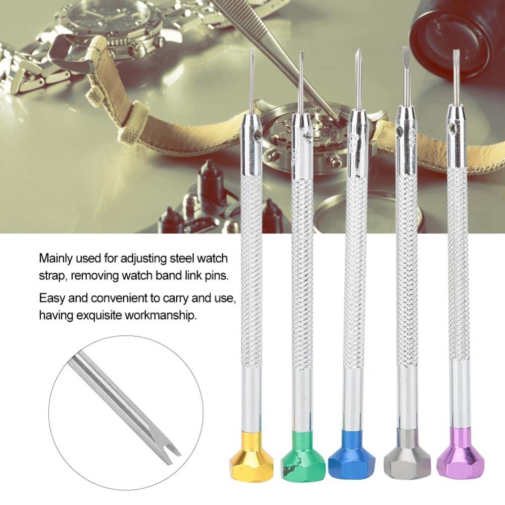 5Pcs 0.8/1.0/1.2/1.4/1.6mm Watch Repair Screwdriver Small precision equipment fixing