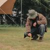 4 Pezzi Picchetti Robusti per Tenda Ancoraggi da Campo per Campeggio all'Aperto Picchetti Regolabili