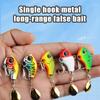 5Pcs VIB Fishing Bait With Box 5/7/10/14g Single Hook With Rotating Spinner Metal Long-casting Artificial Bait For Bass Pike HOT