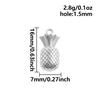 5pc Exquisite Food&Fruit Pendant Three-Dimensional Small Bag Charm Stainless Steel Pendants For Jewelry Making Supplies Breloque
