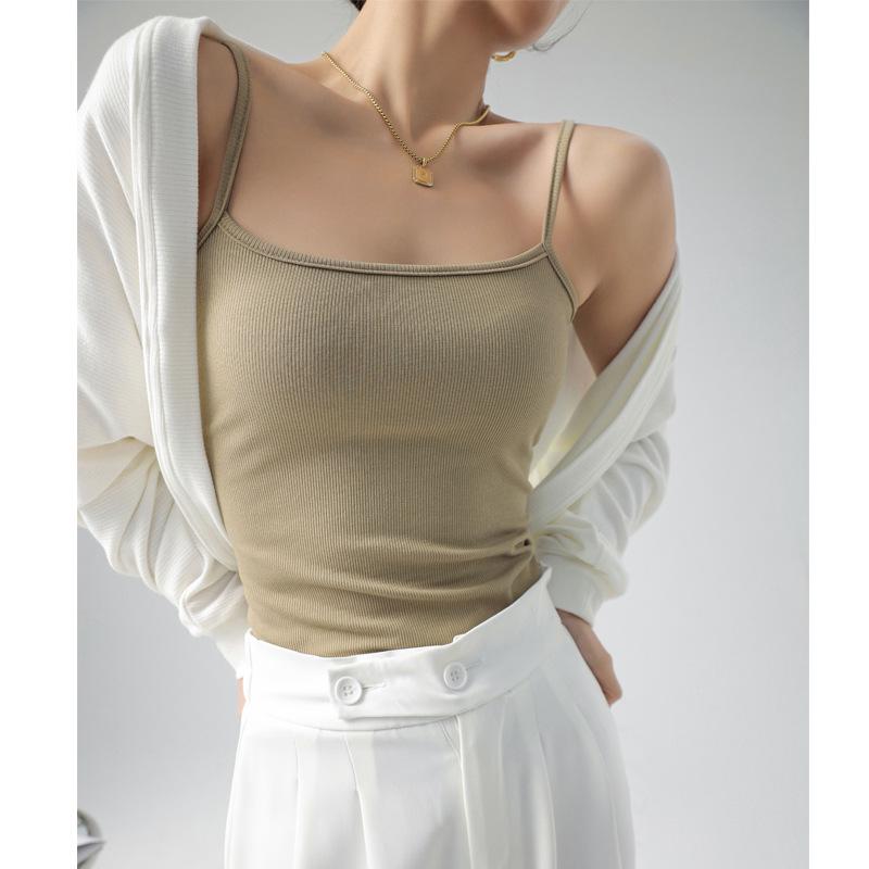 

Modal Camisole Top for Women, Spring/Summer 2025 - Sleeveless Vest to Conceal Underarm Area XL (for 130-150 jin)