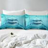 3pcs Vibrant 3D Shark Bedding Set - Soft, Ocean-Inspired Duvet Cover with Shark Fish Print, Breathable, Hypoallergenic,No Filler
