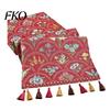 Decorative Table Runner Jacquard Floral Runner, Vintage with Tassel Edges, Farmhouse for Wedding Baby Shower Dining Decor Soft