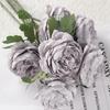 5 PEZZI Fiore Finto Rosa Occidentale Bouquet di Peonie Fiore Artificiale Rosa da Tè Accessori per Parete Floreale Matrimonio Decorazioni per la Casa Oggetti di Scena per Foto