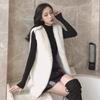 Imitation Fur Vest Women's Medium and Long Spring and Autumn New Imitation Rex Rabbit Hair Vest Vest Jacket Slim Jacket