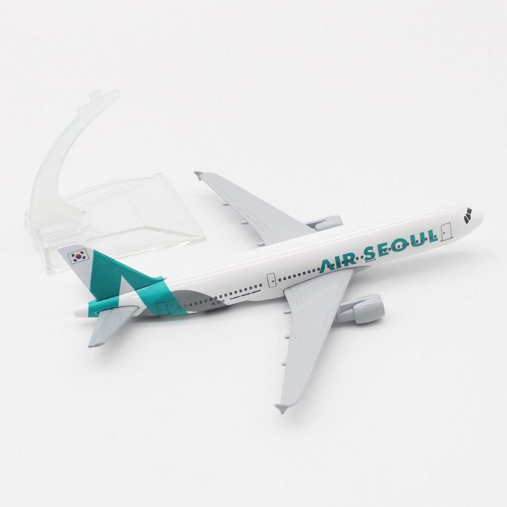 JJC 1:400 Die-cast Air Seoul A320 Model Aircraft, 16cm Collectible Display