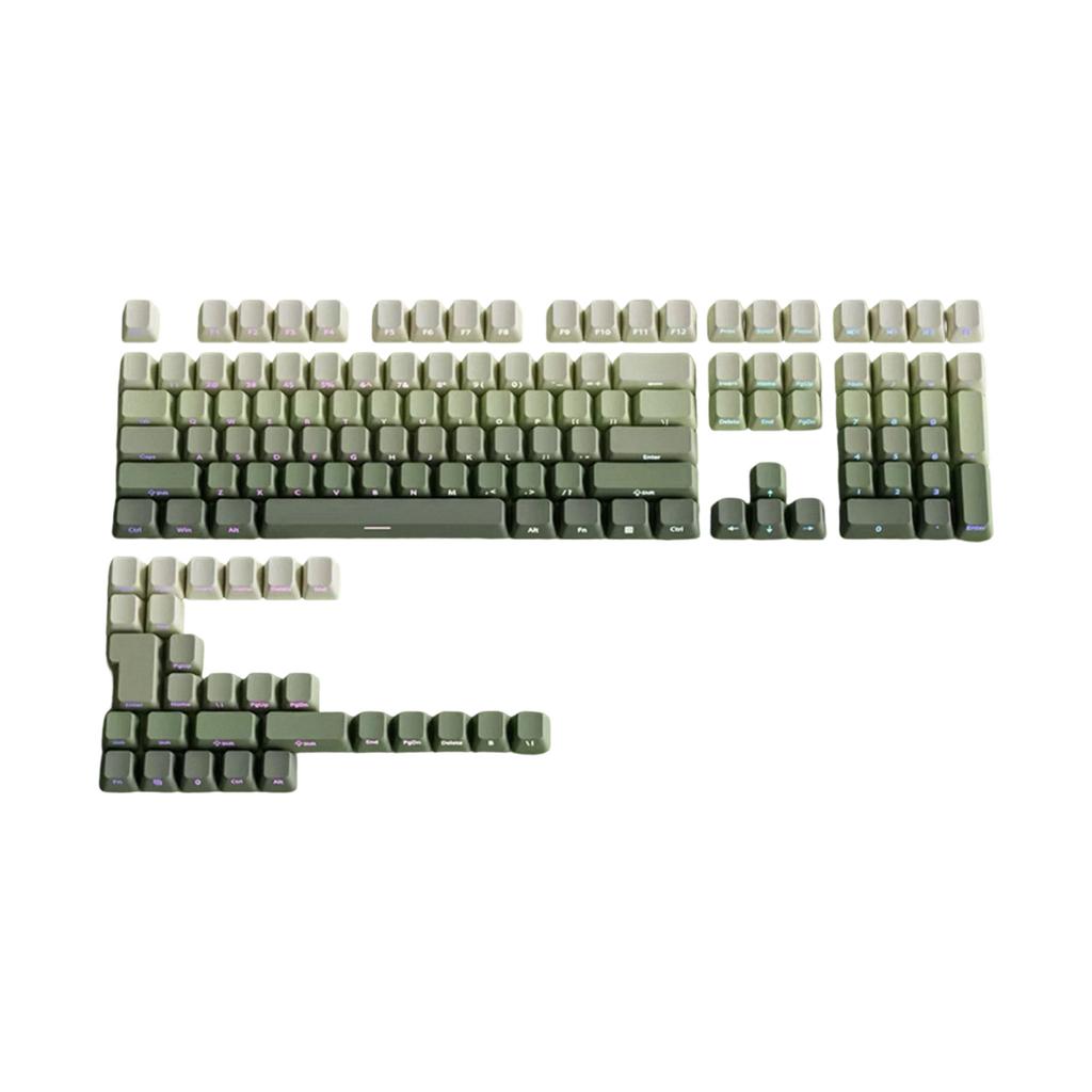 Gradation Keycaps Cartoon 133 Keys PBT Keycap Mechanical Keyboards Caps for 6.25U Keyboards Gaming Accessories
