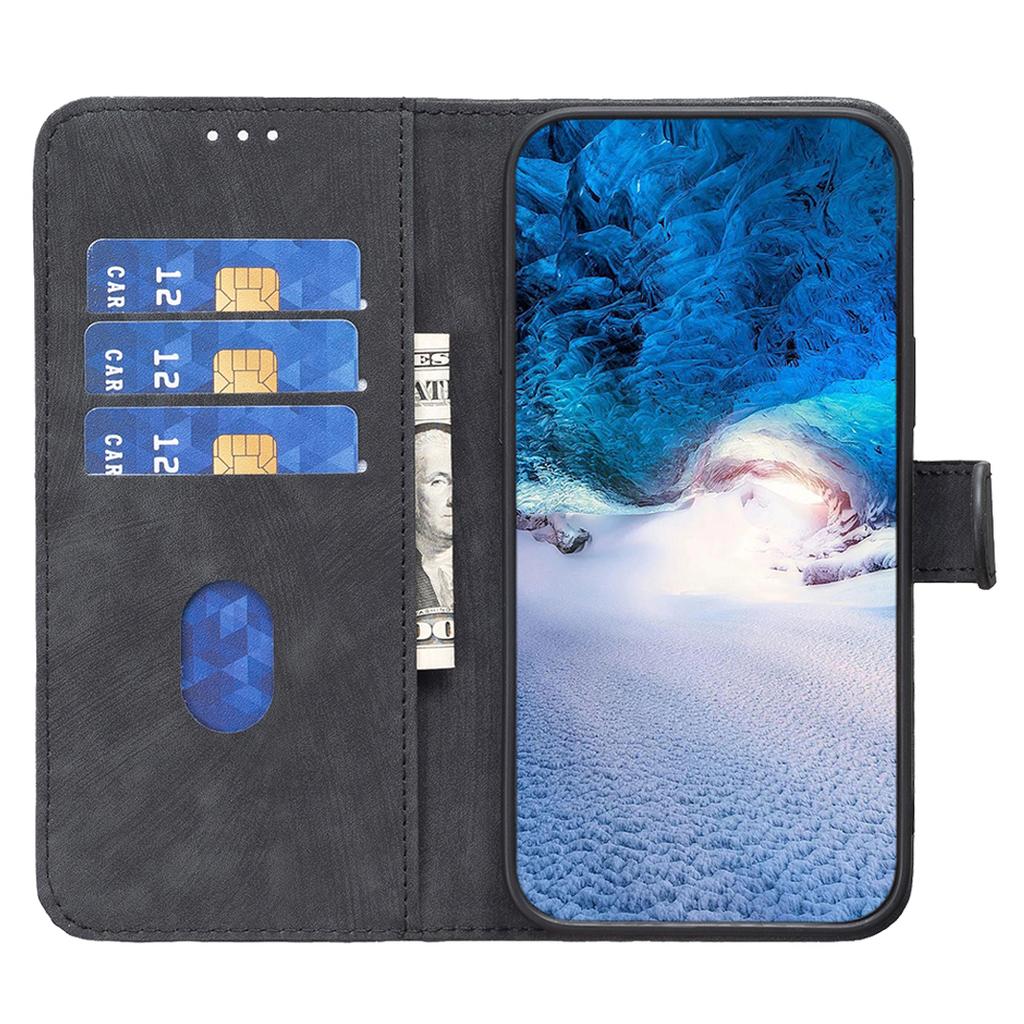 Phone Case for iPhone 13 Pro Max 6.7 inch Magnetic Closure Wallet Imprinting Pattern Stand Cover