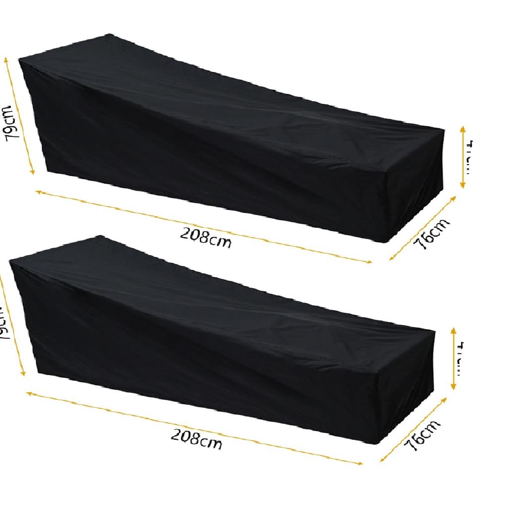 Outdoor Garden Sunbed Cover Sun Lounger Cover Patio Outdoor Lounge Chair Recliner Protective Cover Furniture Waterproof Cover