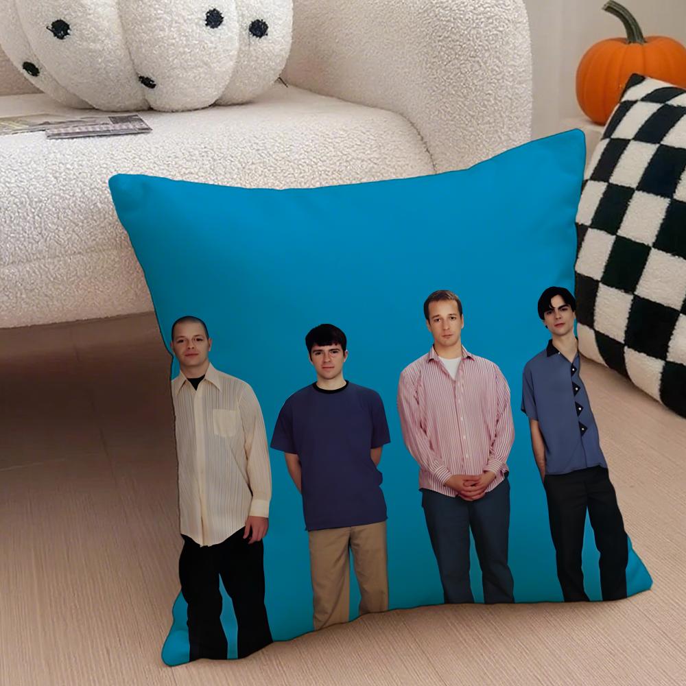 Casual daily music band style WWeezers Cushion Cover Linen Pillow Case Soft Breathable Protective Couch Room Decoration