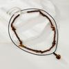 Necklace Timeless Versatile With Wooden Beads And Turquoise For Everyday Elegance