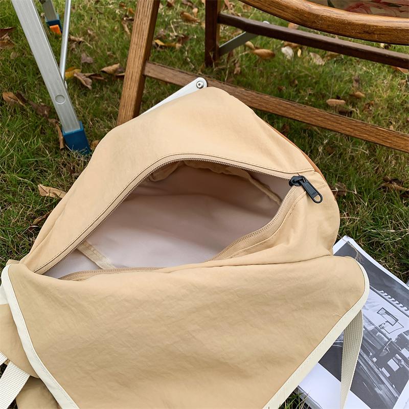 Bolso Ligero para el Pecho Bolso de Hombro de Color Contrastante Bolso Cruzado para Deportes al Aire Libre Montar
