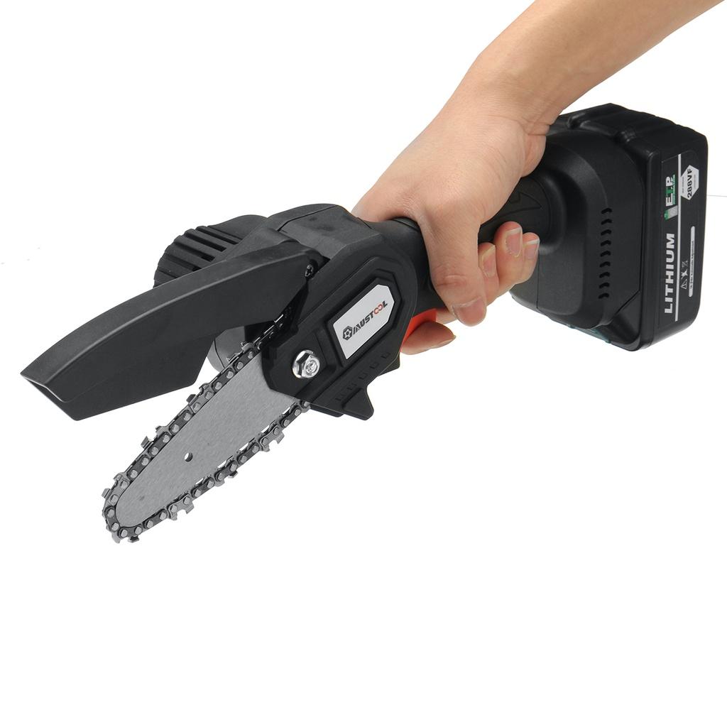 1200W 4 Inches Mini Electric Chain Saw Woodworking Purning Garden Logging Power Tools Adapt to Battery 288Vf