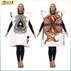 Adult Playing Card Costume Party Cosplay Outfit, New Sponge Fabric, Digital Print Stage Prop Clothing for Carnival