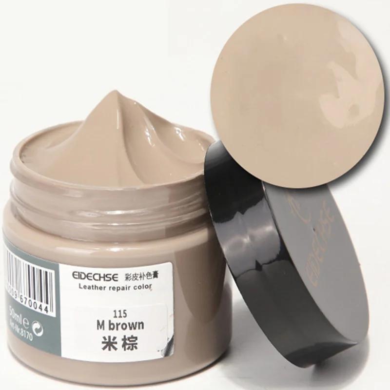 50ml Car Leather Paint Seat Care Liquid For Auto Leather Refurbish Repair Tool For Shoe Sofa Coats Holes Scratch Crack 20 Colors