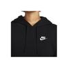 Nike Solid Color Hooded Casual Long Sleeve Sweatshirt Women sweatshirt Black DQ5794-010