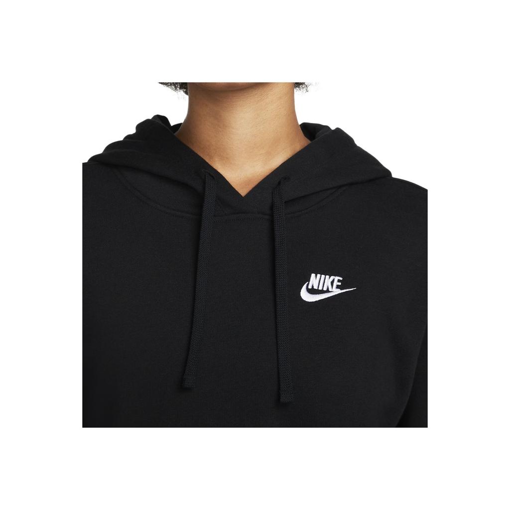 Nike Solid Color Hooded Casual Long Sleeve Sweatshirt Women sweatshirt Black DQ5794-010