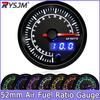 52mm Air Fuel Ratio Gauge Narrowband Round 7 Colors Digital Air/Fuel AFR Meter for 12V Racing Car Boost Guages Stepper Motor