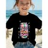 Taglie Europee T-shirt K-pop da Ragazza "YOU RE MY SODA POP" - Carino Top a Forma di Lattina di Soda con Girocollo, Manica Corta