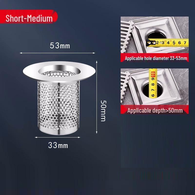 Edelstahl Badezimmer Bodenablauf Filter Kanaldeckel