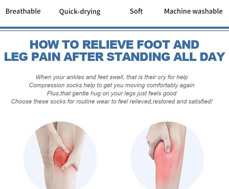 Herbst Damen Europäische & Amerikanische Sport Kniehohe Kompressionssocken, Hochelastische Schlankheits-Wadensocken