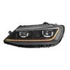 LED Headlights with Dynamic Daytime Running Lights and Sequential Turn Signals for 2012-2018 Sagitar Jetta.