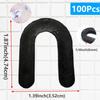 100/200Pcs Reusable U-Shape Ceramic Spacers Tile Clips Leveling System Wedge for Floor Wall Tile Gap Fixing Construction Tools