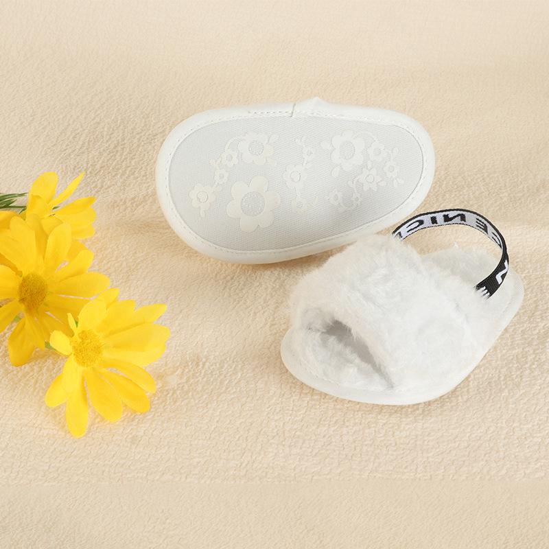 New Elastic Baby Sandals: Furry, Soft-Soled, Perfect for Spring/Summer Walking
