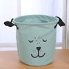 Cotton Waterproof Linen Dirty Laundry Basket For Home Foldable Organizer Bucket Clothing Children Toy Large Capacity Storage