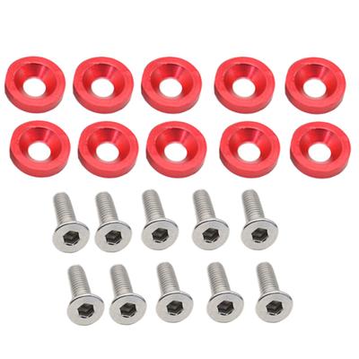 License Plate Bolt Nut Set for Car License Plate Spacer M6 Anti-Corrosion 10pcs Vehicle