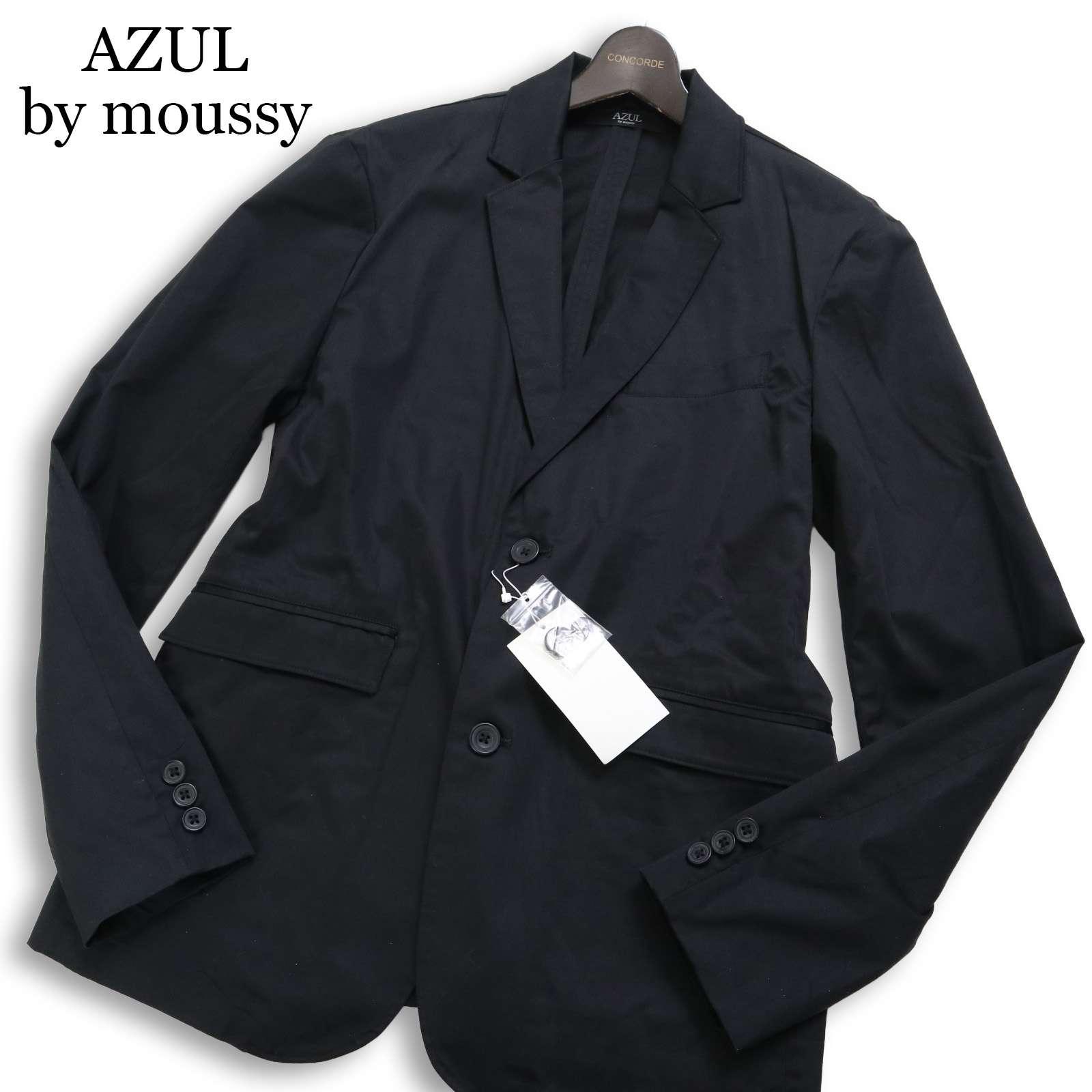 [New, unused] AZUL by moussy All year round Slim Uncon Tailored Jacket Sz.M Men s Black