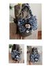 2025 Women's Large Fluffy Leopard Print Shoulder Tote Bag