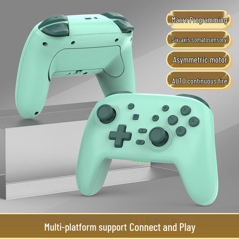 Switch Pro Wireless Bluetooth Controller with Six-Axis Motion, Dual Vibration & Macro Programming