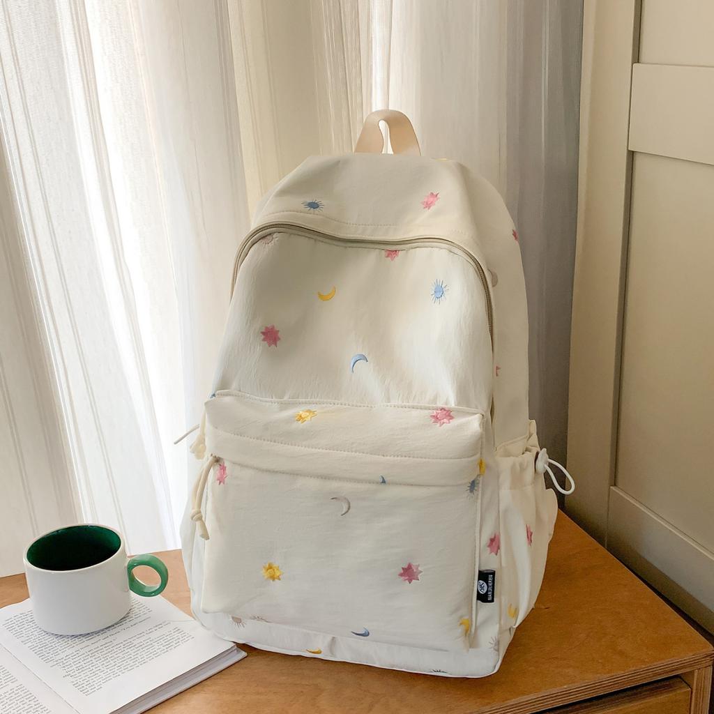 Schoolbag niche style high-value backpack junior high school girl class schoolbag girl high school student fashion campus backpack