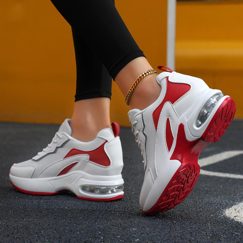 Spring new cushioning air cushion platform women's shoes versatile comfortable casual shoes women's large size sports shoes