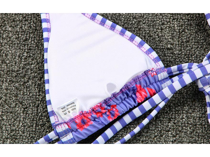 2024 Women's Contrast Color Split Swimsuit with Strap - European & American Style