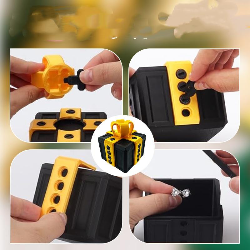 Surprise creative Christmas birthday surprise gift box, screw box, prank empty box, gag gift for friends, abstract toy.