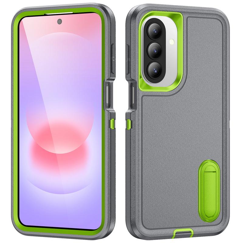 S26 Ultra Case Shockproof Bumper Hybrid 3in1 Candy Color Phone Stand Cover Samsung S25 Ultra S24 Plus S23 FE A15 A16 A36 A56 A17 A27 A37 A57 5G