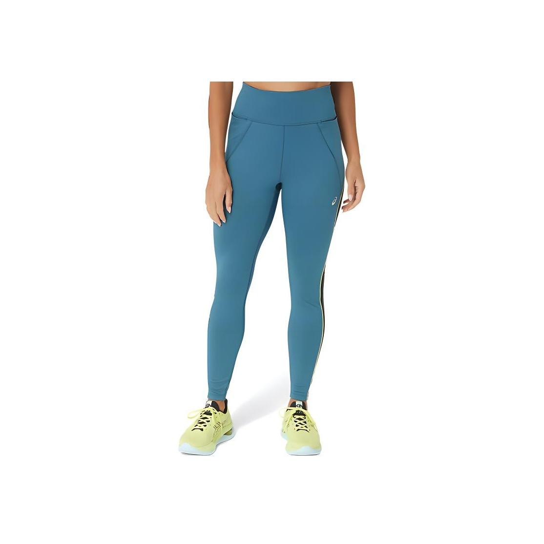 

New Asics Mesh Panel Training Tight Leggings Women s Blue 2032C711-407 L