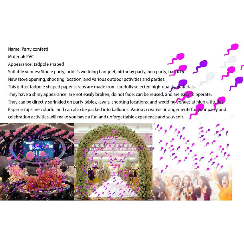 1 Pack Colorful Glitter Sprinkle BACHELORETTE Party Confetti Favor Table Decoration for Confetti Cannon Celebration Wedding Engagement Supplies Set