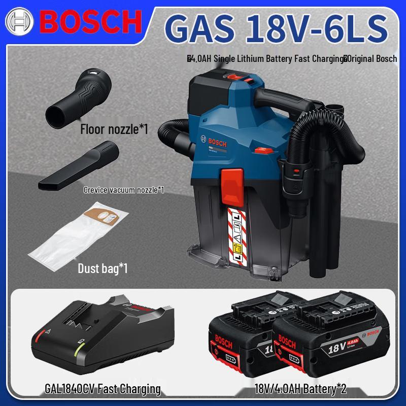 

Bosch GAS 18V-6LS Cordless Wet/Dry Vacuum Cleaner CN plug (adapter included)