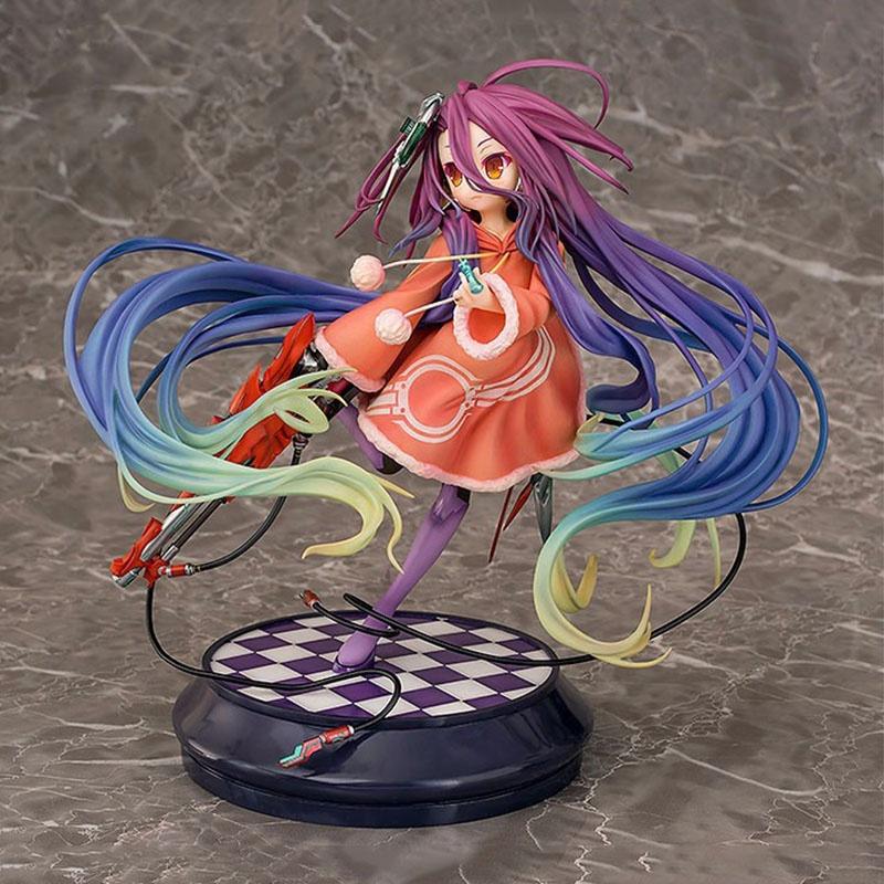 Anime Game No No Life Character Zero Schwi 17 Pvc Figure Statue Toys Box With