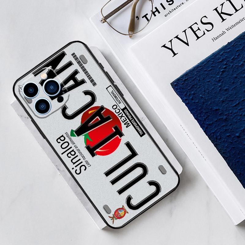 Retro License Plate Number Phone Case For iPhone 13 11 12 14 15 16 Pro Max 7 8 Plus X XS XR 12 13 Mini Bumper Cover
