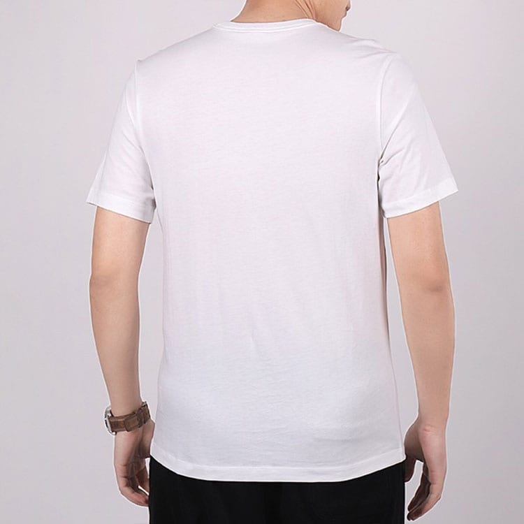 Nike T Shirts Men's Crew Neck Moderate Straight Fit CU7639-100