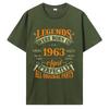 Birthday Vintage 1963 Old Gifts Vintage T-Shirts Summer Graphic Tshirt Streetwear Clothing Oversized Tshirt