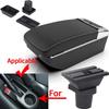 For TOYOTA Yaris Vitz Car Armrest Box Car Accessories Interior Parts Details Double-Layer Storage Box Retrofit Parts