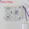 Cute Floral Cotton Wallet With Zip Pouch For Daily Use And Travel Storage For Girls