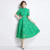 Noblewoman Lace Summer Dress: Elegant Crochet Embroidery for a Lady-like Temperament